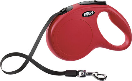 Flexi Rollijn Classic Tape M Rood 5 Meter
