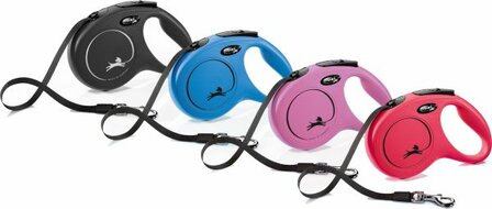 Flexi Rollijn Classic Tape L Blauw 5 Meter
