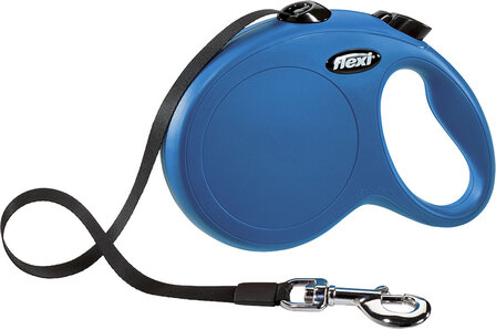 Flexi Rollijn Classic Tape L Blauw 5 Meter