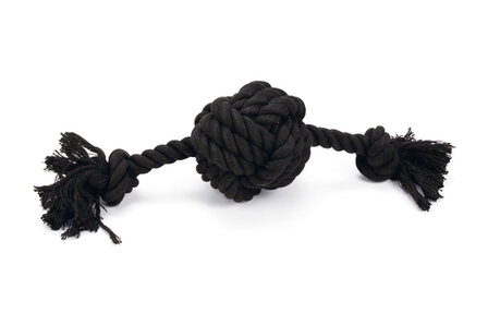Beeztees Flossytoy Bal Bari Zwart 34X10X9 cm