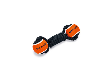Beeztees Flossytoy M Tennisbal Jef Zwart 22 cm