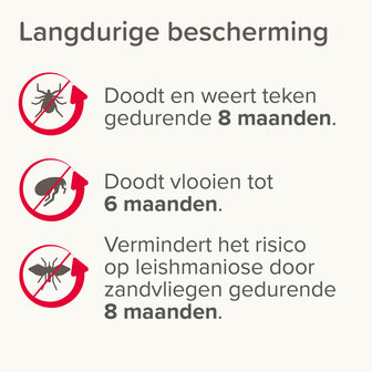 Beaphar Medicinale Halsband Hond vanaf 8 kg | Tot 8 maanden bescherming