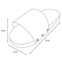 Krabkarton Slippi Slipper Bruin L 75x31x23 cm