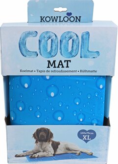 Kowloon Cool Mat Blauw Bubble XL 100x75 cm | Grote koelmat voor honden