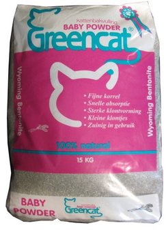 greencat klontvormend met baby powder 15kg