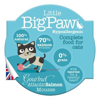 Little Big Paw malse atlantische zalm mouse kattenvoer