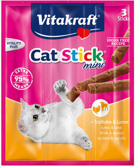 vitakraft cat stick mini met kalkoen en lam