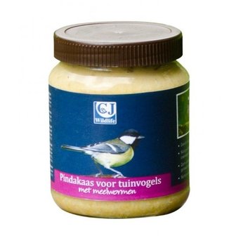 Vogelbescherming - Pindakaas voor Tuinvogels met Meelwormen 330 gram