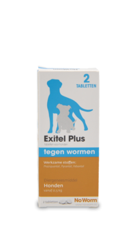 No Worm Exitel Plus 2 tabletten