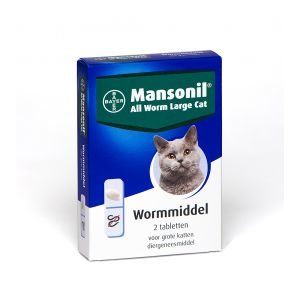 Bayer Mansonil All Worm Large Cat 2 tabletten
