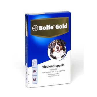 Bolfo Gold Hond 400 4 Pipetten