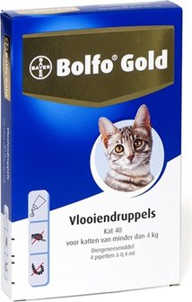 Bolfo Gold Kat 40 4 Pipetten 