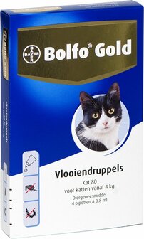 Bolfo Gold Kat 80 4 Pipetten