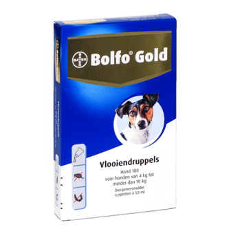 Bolfo Gold Hond 100 4 Pipetten