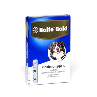 Bolfo Gold Hond 400 2 Pipetten