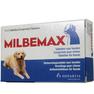 Milbemax tabletten voor honden 4 stuks