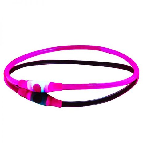 Bee Seen Dog Led Band USB Pink