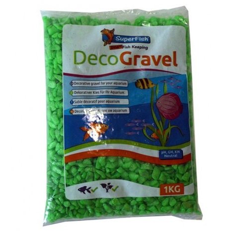 SuperFish Deco Grind Neon Groen 1 KG