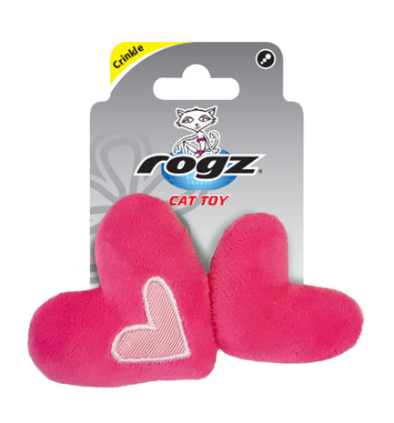 Rogz Catnip Hearts Pink