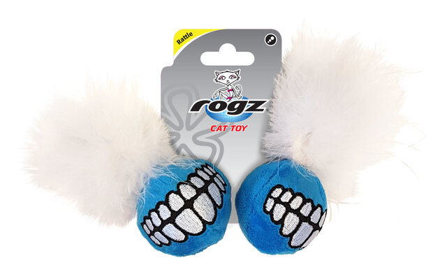 Rogz Catnip Grinz Ball Blue