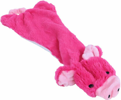 Boon hondenspeelgoed varken plat pluche roze, 55 cm