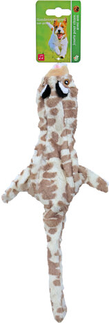 Boon hondenspeelgoed luipaard plat met piep pluche, 35 cm