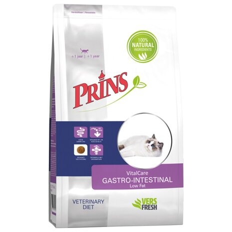 Prins Vitalcare Diet Gastro-Intestinal Zalm - Kattenvoer - 5 kg