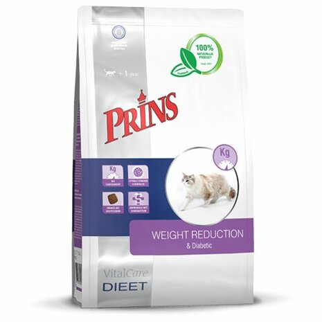 Prins Vitalcare Gewichtsverlies/Diabeet - Kattenvoer - 1.5 kg