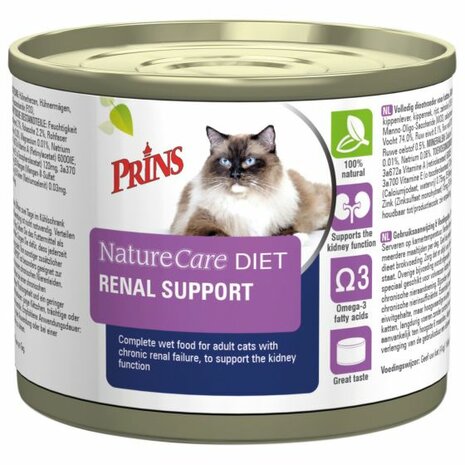 Prins Naturecare Diet Cat Renal Support - Kattenvoer - 200 g