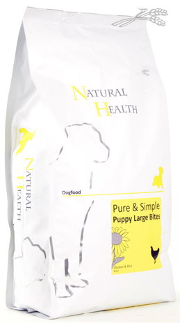 Natural Health Dog Chicken & Rice Puppy Large Bite 2,5 kg