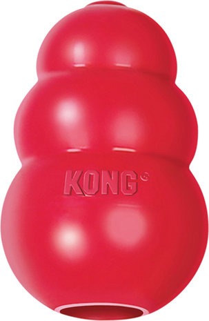 Kong hond Classic rubber rood