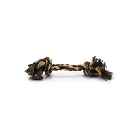 Beeztees Flossytoy 2 knopen camouflage groen 125 gr