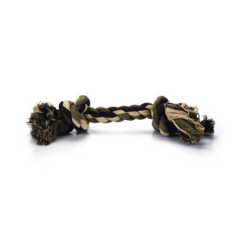 Beeztees Flossytoy 2 knopen camouflage groen 300 gr