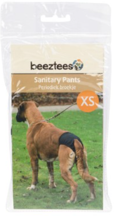 Beeztees Periodiek Broekje Zwart XS 32-37 cm