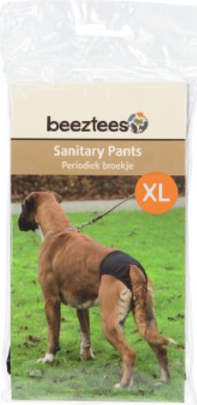 Beeztees Periodiek Broekje Zwart XL 60-70 cm