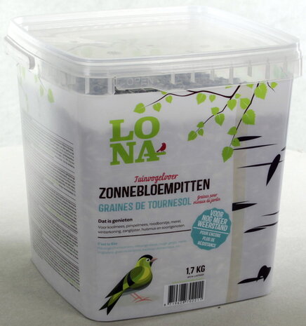 LONA Zonnebloempitten Tuinvogelvoer 1,7 kg