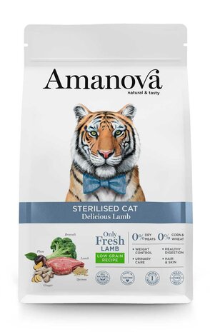 Amanova Sterilised Cat Delicious Lamb 4 kg Graanvrij