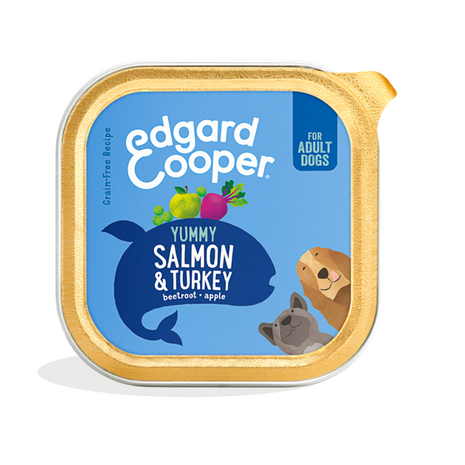 Edgard & Cooper kuipje zalm/kalkoen 150 gram Graanvrij