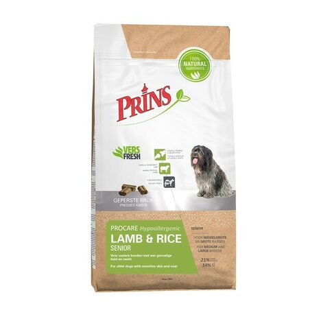 Prins Procare Lamb/Rice Senior 15kg hondenvoer