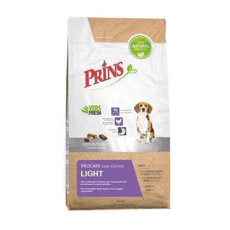 Prins Procare Light Low Calorie 7,5kg hondenvoer