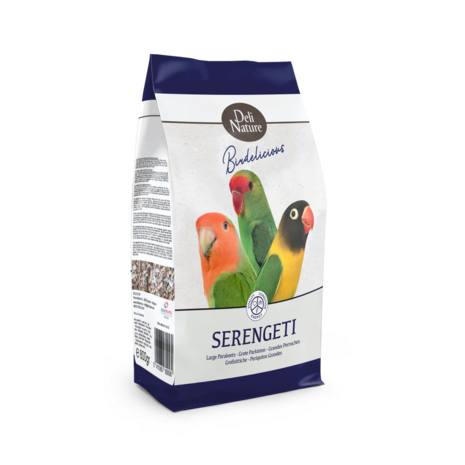 Deli Nature Birdelicious grote parkieten 800 gr serengeti