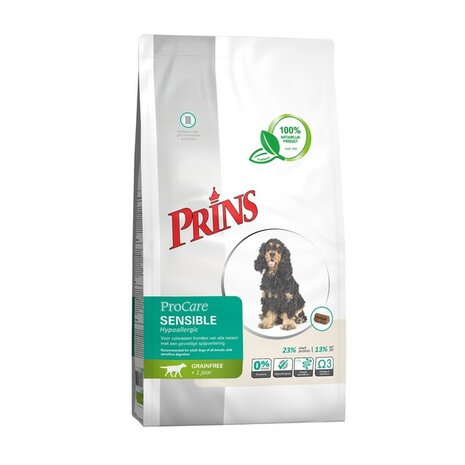 Prins Procare grainfree Sensible hypoallergic 12kg  Hondenvoer