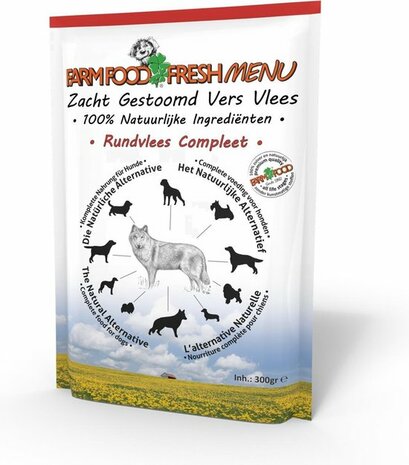 Farm Food Fresh menu Rundvlees compleet 300 gram