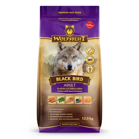 Wolfsblut adult black bird 12,5kg hondenvoer