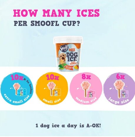 Smoofl mix voor hondenijs Magic Mango 