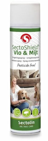 Sectolin Sectoshield Vlooi en mijt omgevingsspray Hond en Kat 400 ml