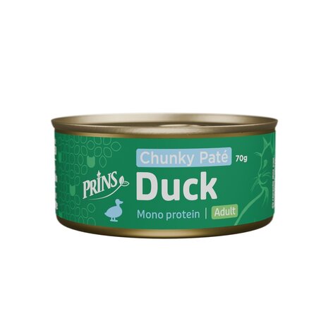 Prins blik kattenvoer Duck Chunky Paté 70 gr. / cat wet food