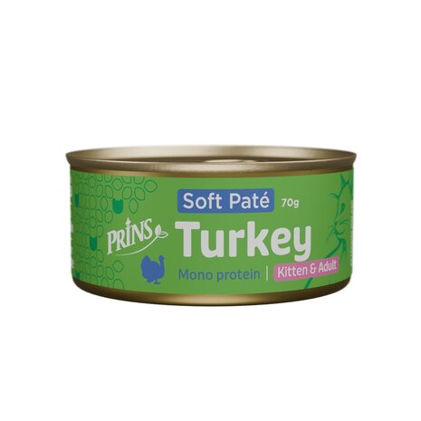 Prins blik kattenvoer Turkey Soft Paté 70 gr. / cat wet food