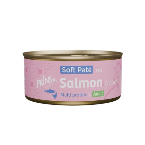 Prins blik kattenvoer Salmon & Chicken Soft Paté 70 gr. / cat wet food