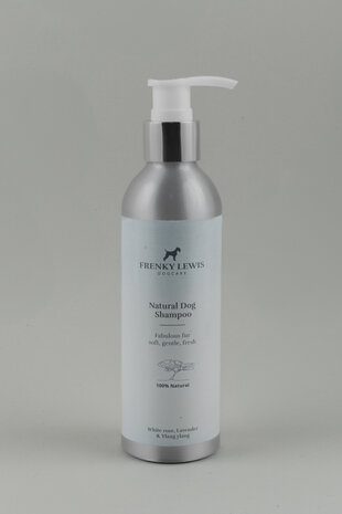 Frenky Lewis Natuurlijke Dog Shampoo 200ml Witte roos, Lavendel, Ylang Ylang 200ml 